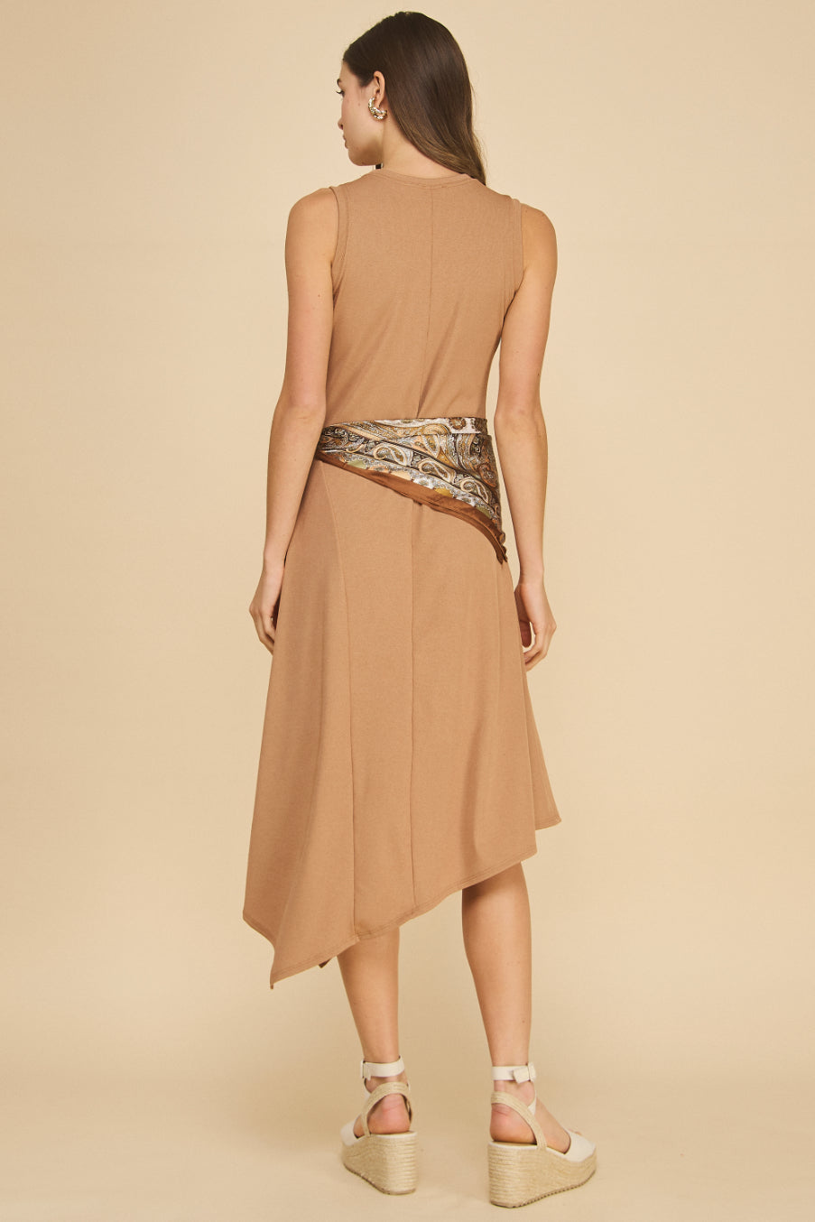 Solene Asymmetrical Rib Dress