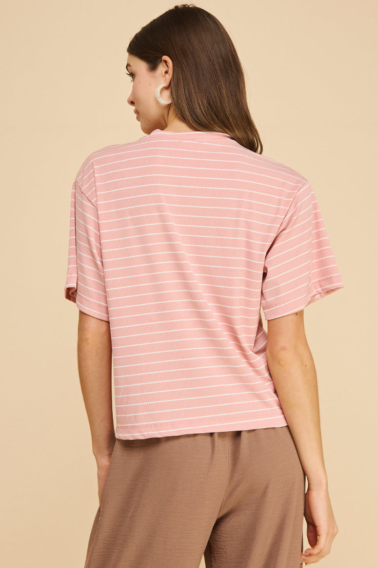 Infinity Oversized Striped Top