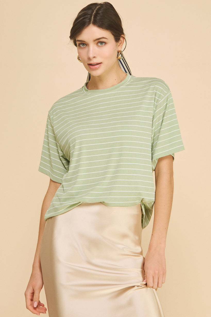 Infinity Oversized Striped Top