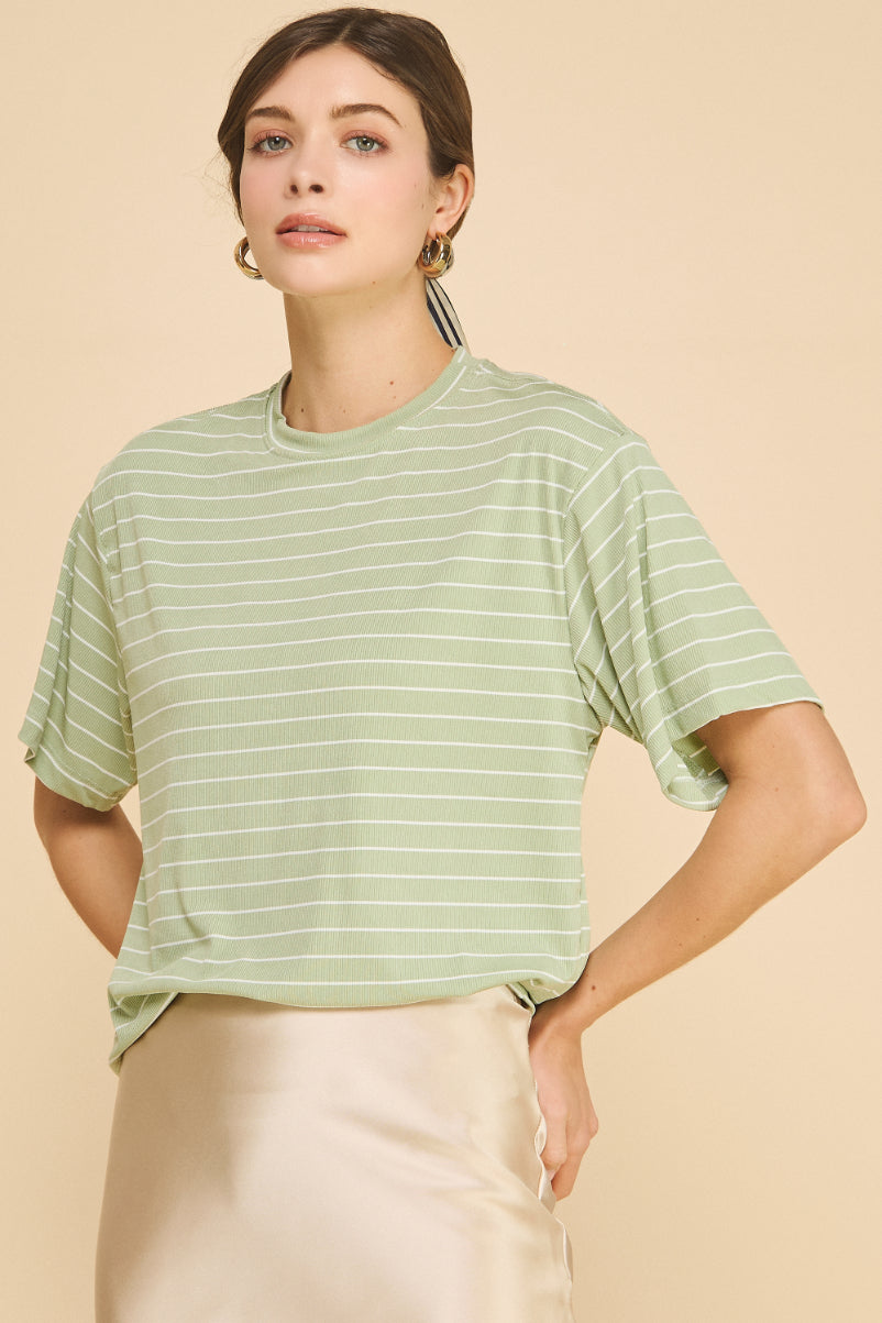 Infinity Oversized Striped Top