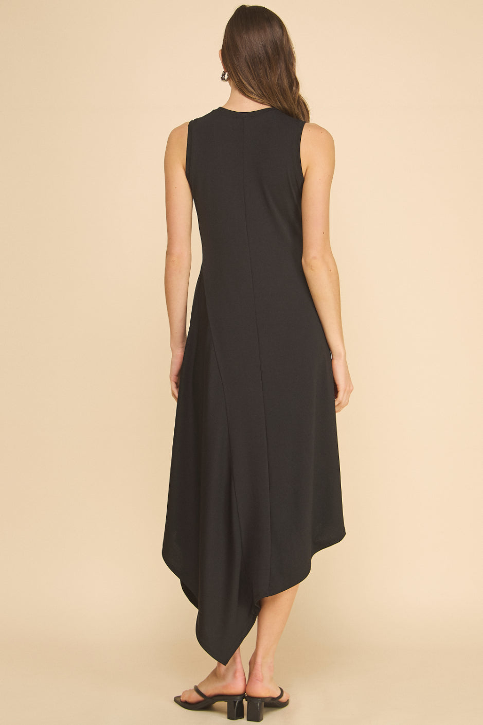 Solene Asymmetrical Rib Dress