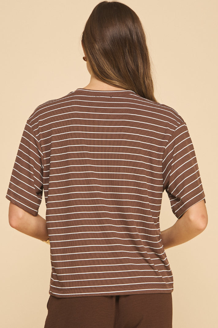 Infinity Oversized Striped Top