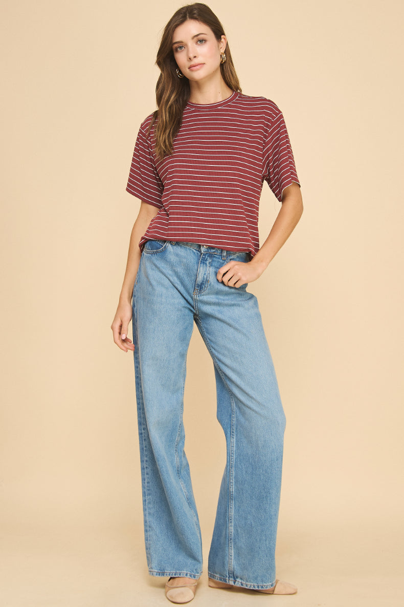 Infinity Oversized Striped Top