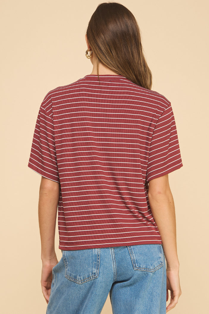 Infinity Oversized Striped Top