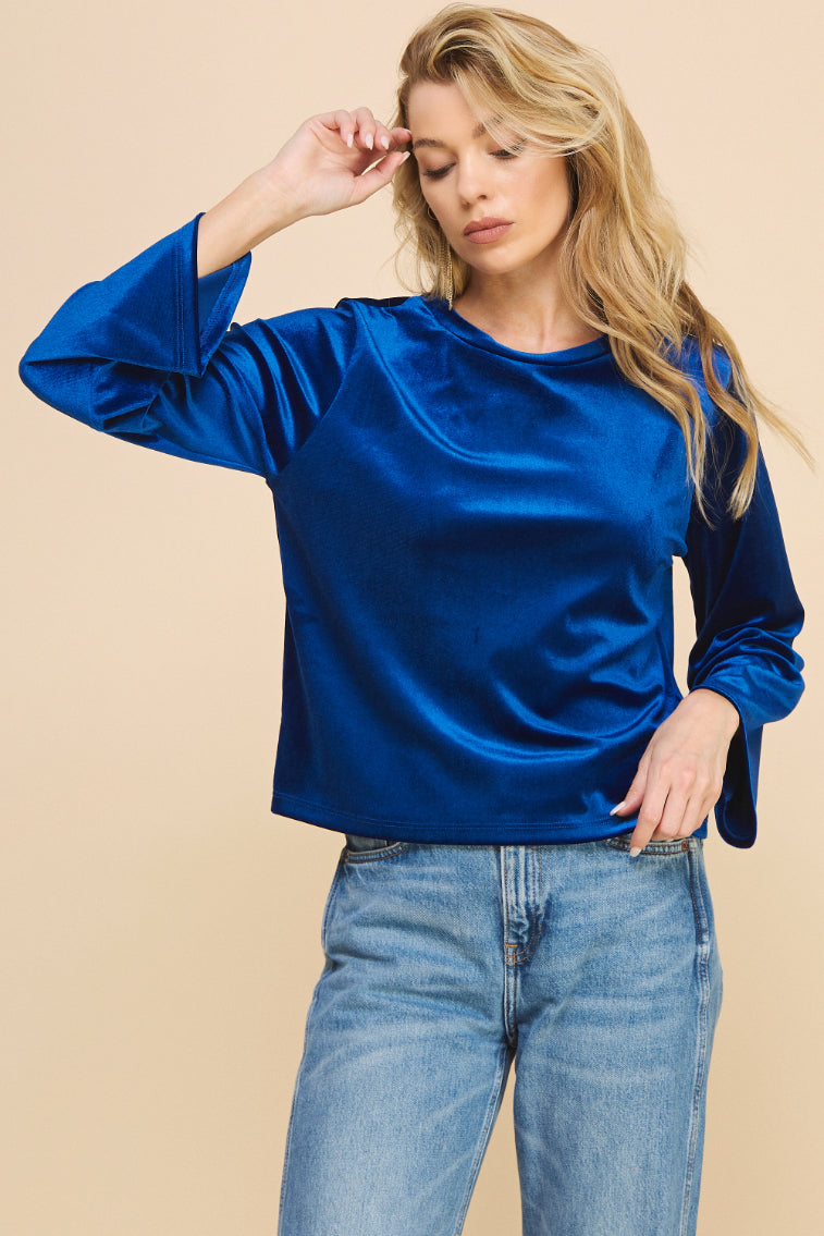 Glaring Velvet Blouse