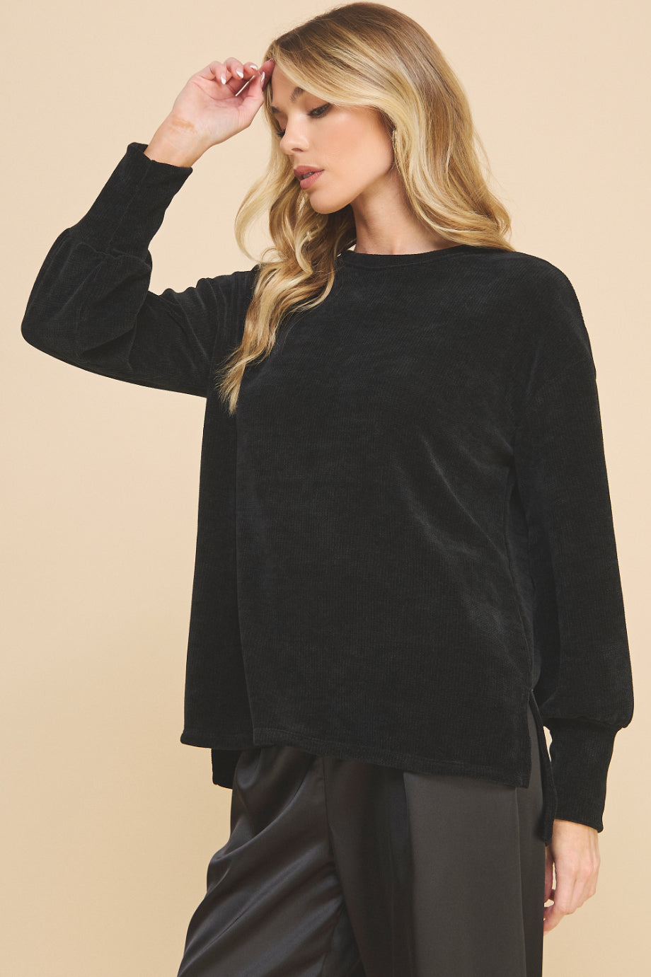 Chenille Crewneck Sweater