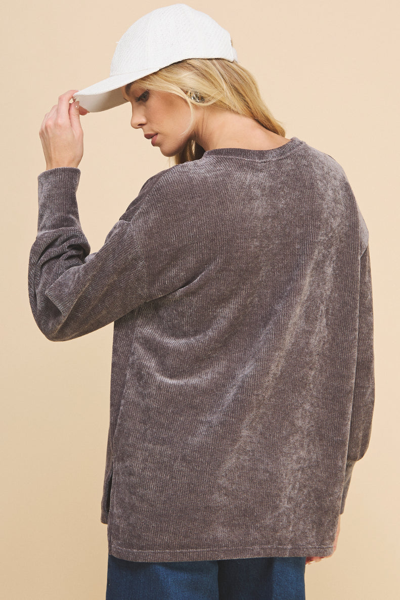 Chenille Crewneck Sweater