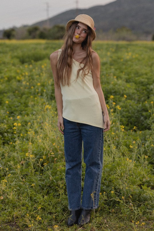 Rhode One Shoulder RibTop