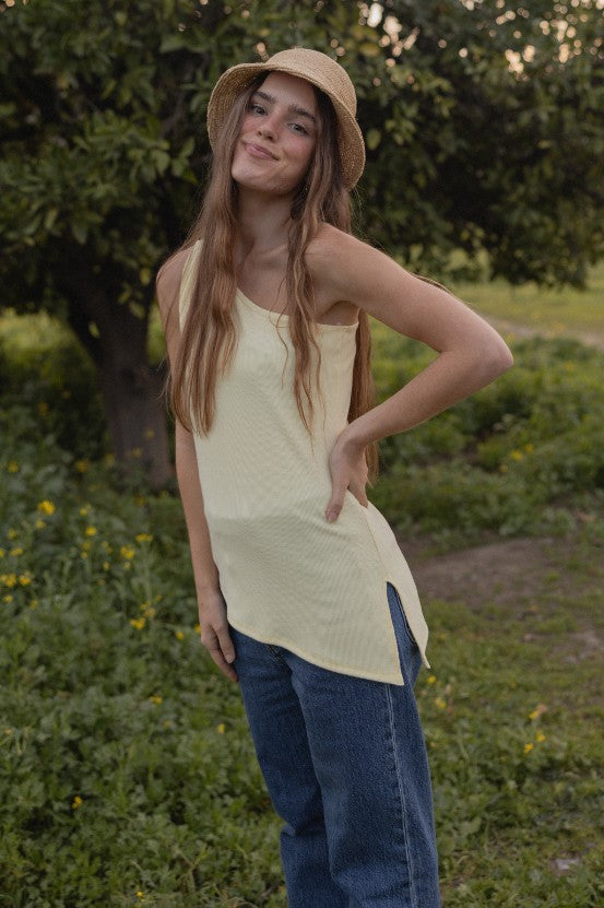 Rhode One Shoulder RibTop