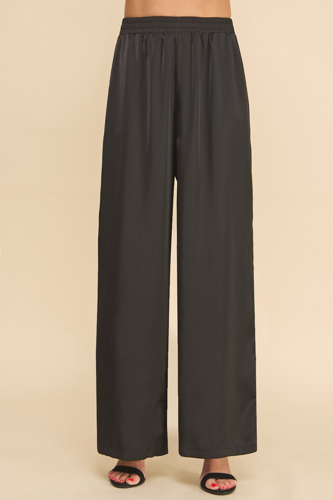 Lueur Satin Wide Leg Pants