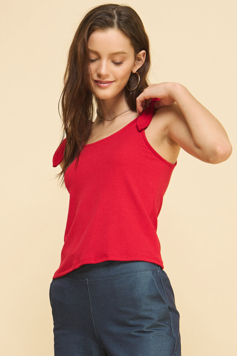 Rib Knot Tank Top
