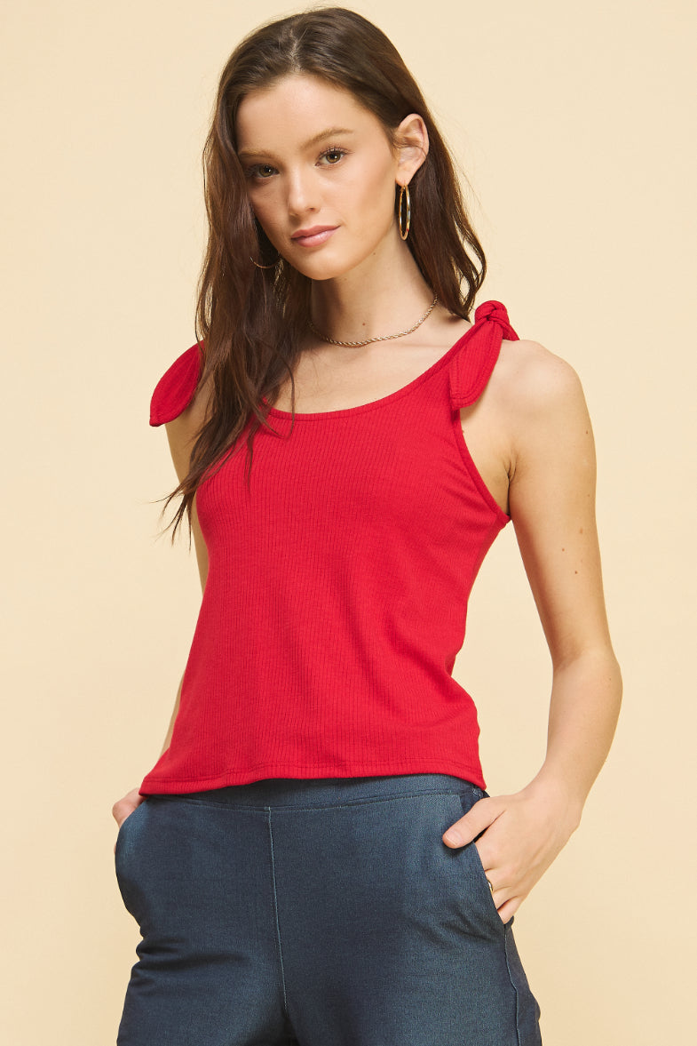 Rib Knot Tank Top