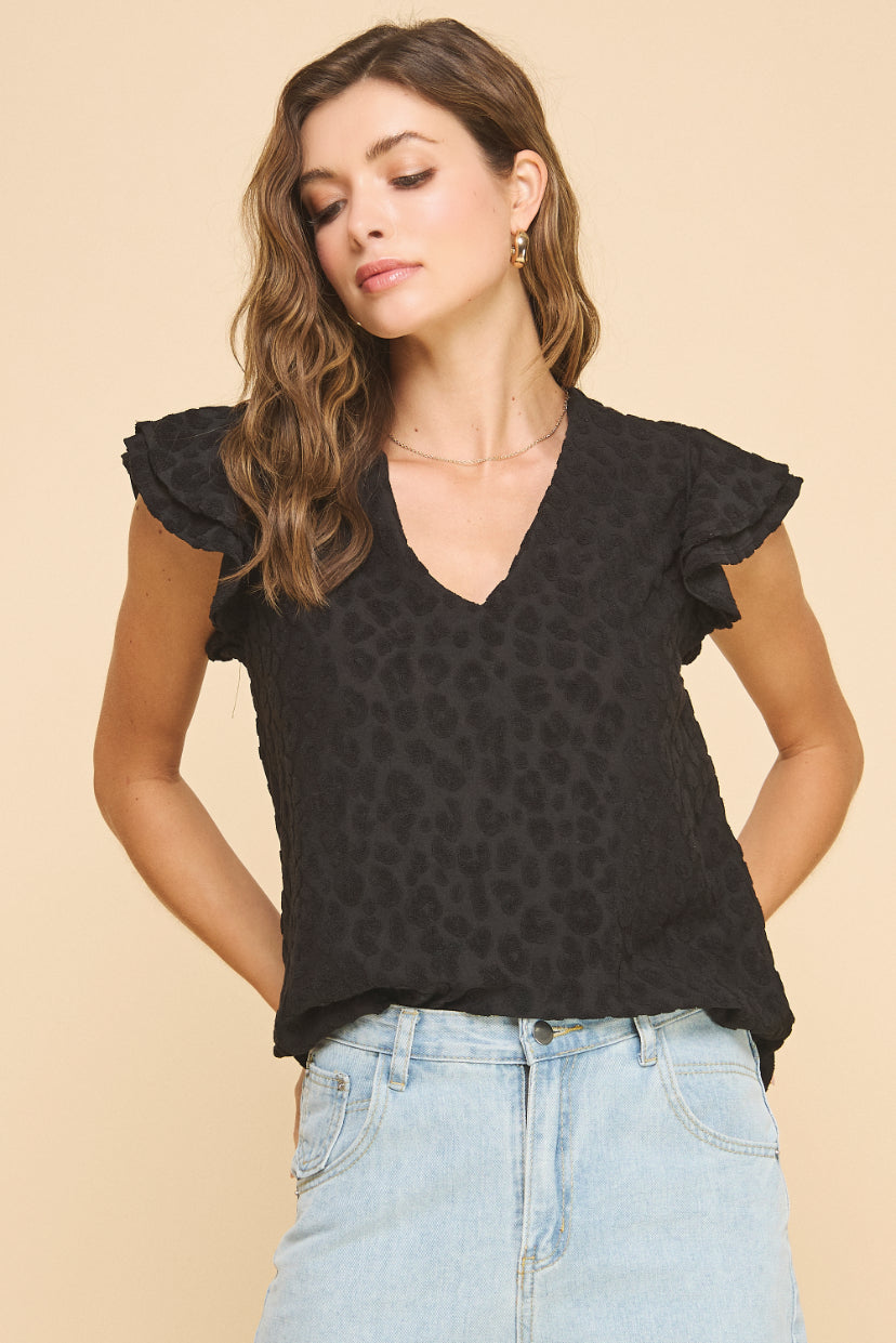 Louisiana Animal Texture Top