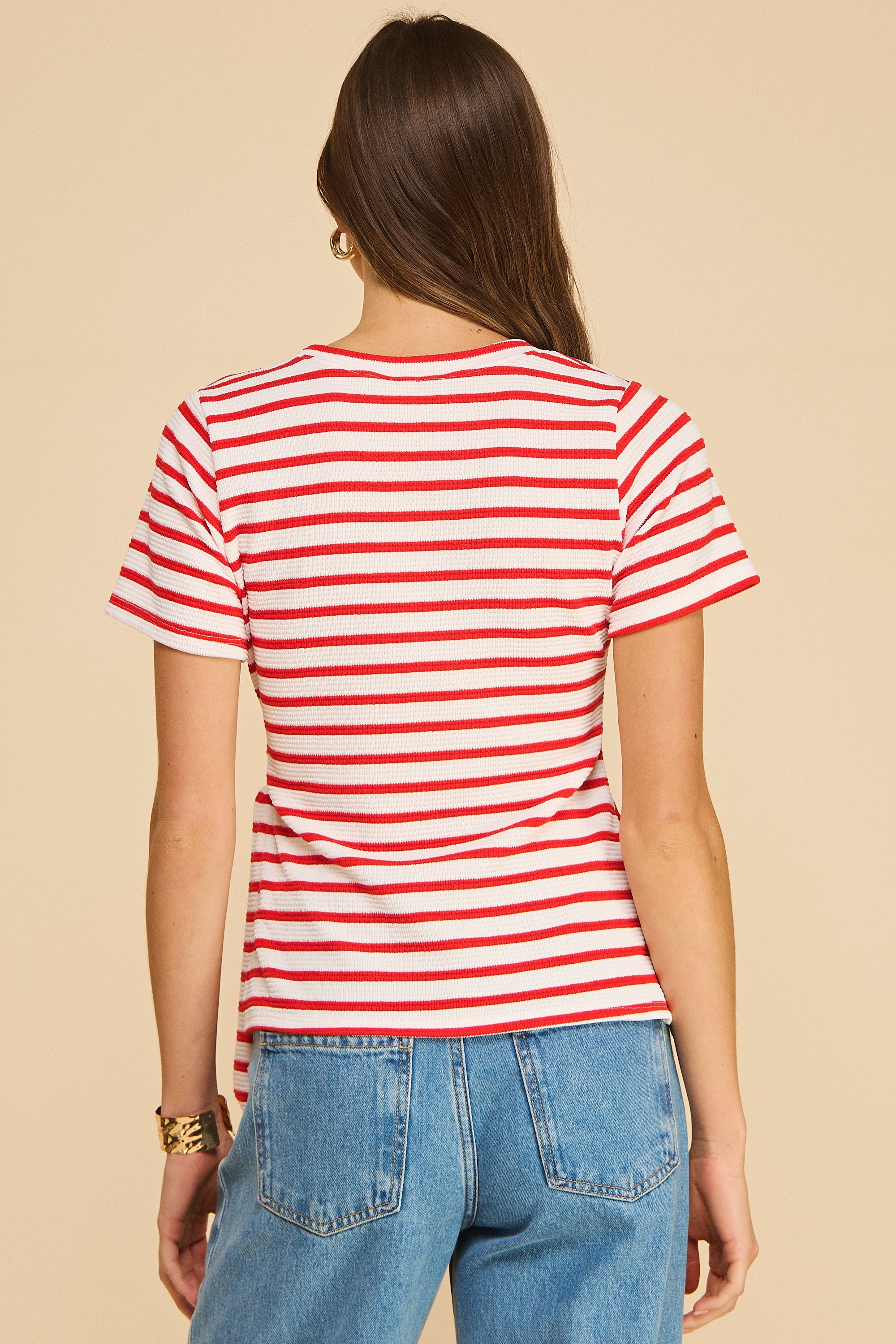 Areum Knot Top Striped