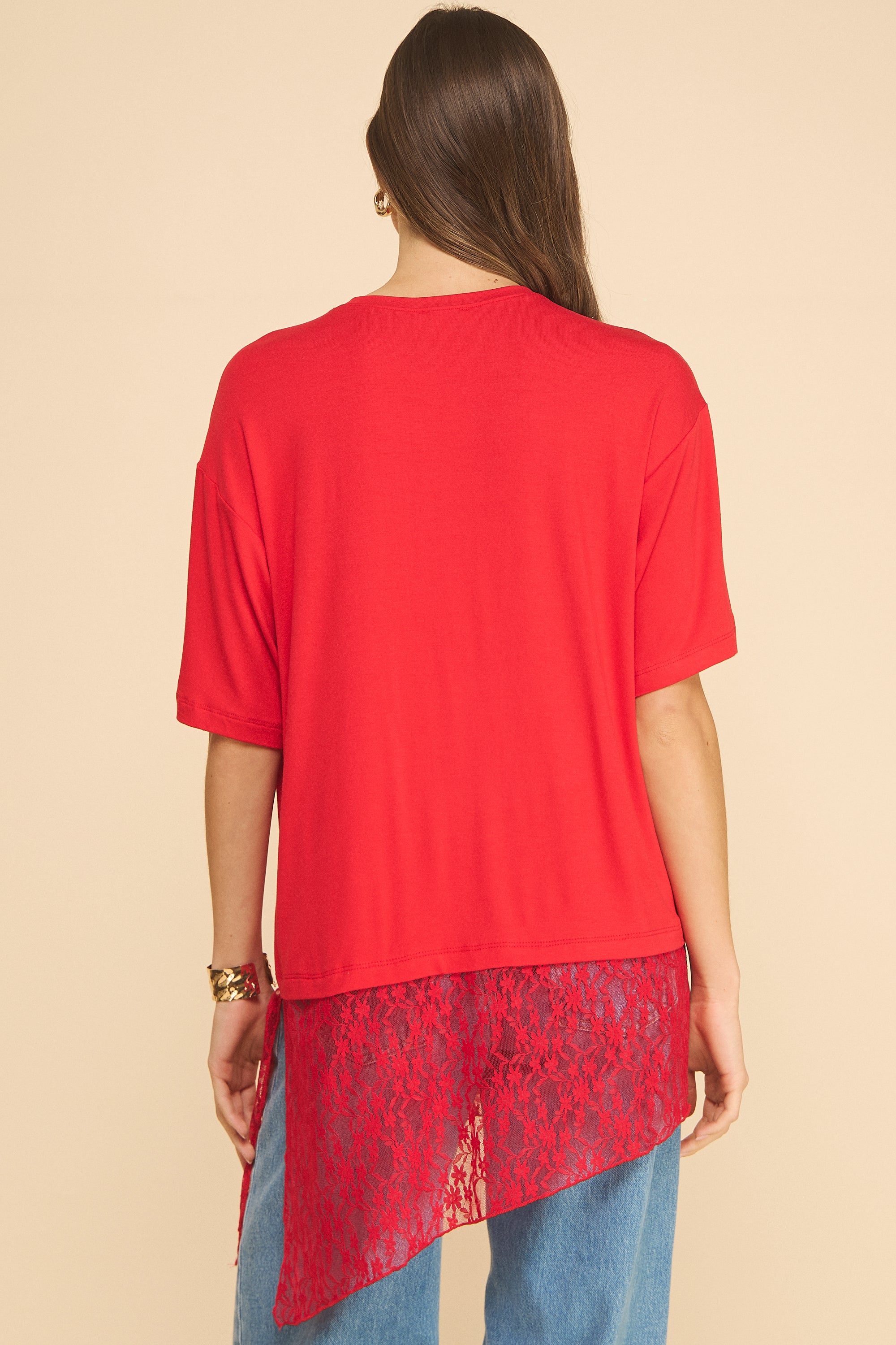 Liora T-shirt with Lace detail