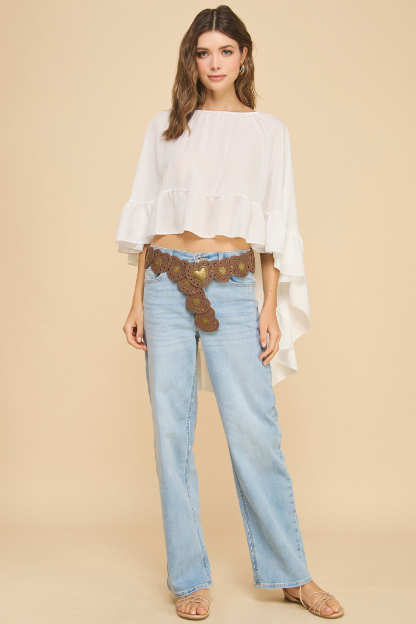 Ruffled Boho Top