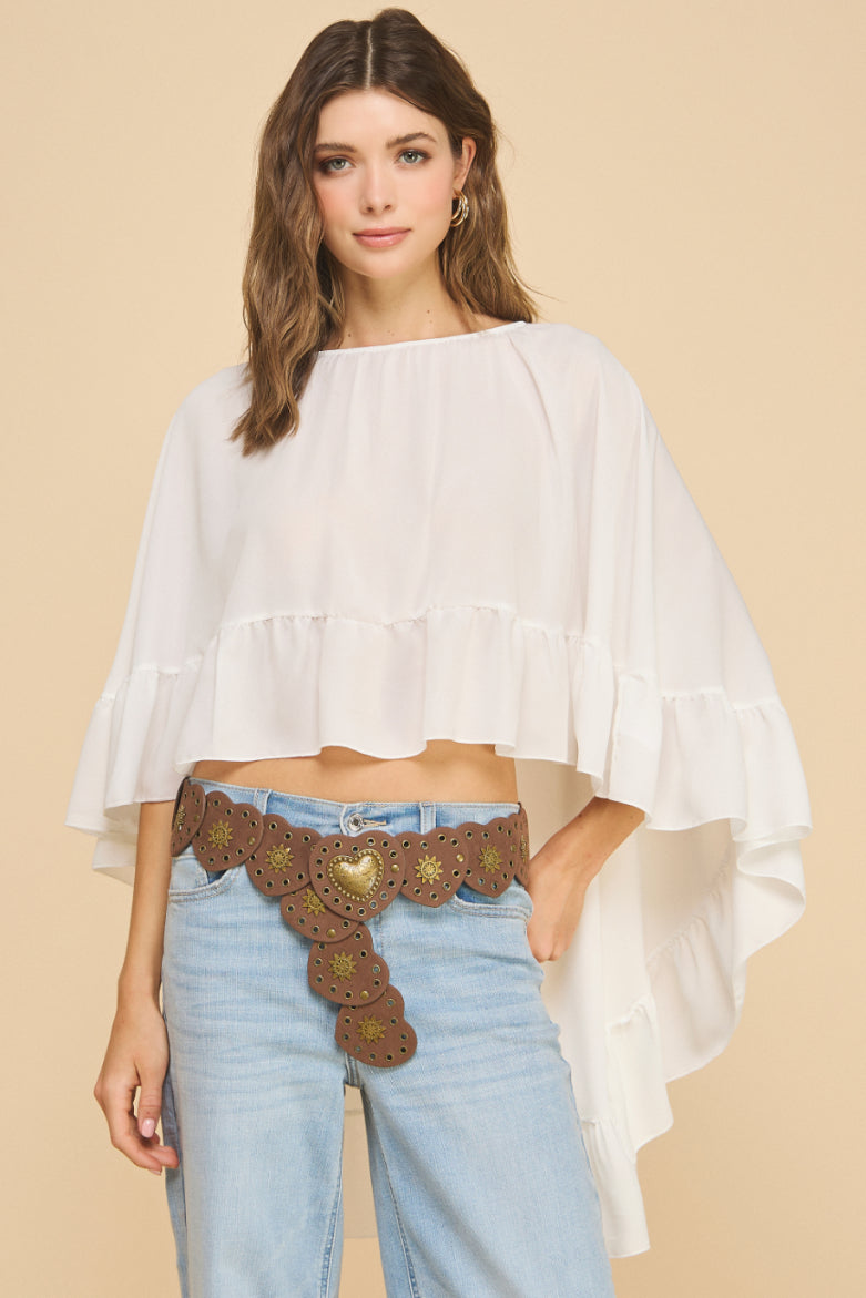 Ruffled Boho Top