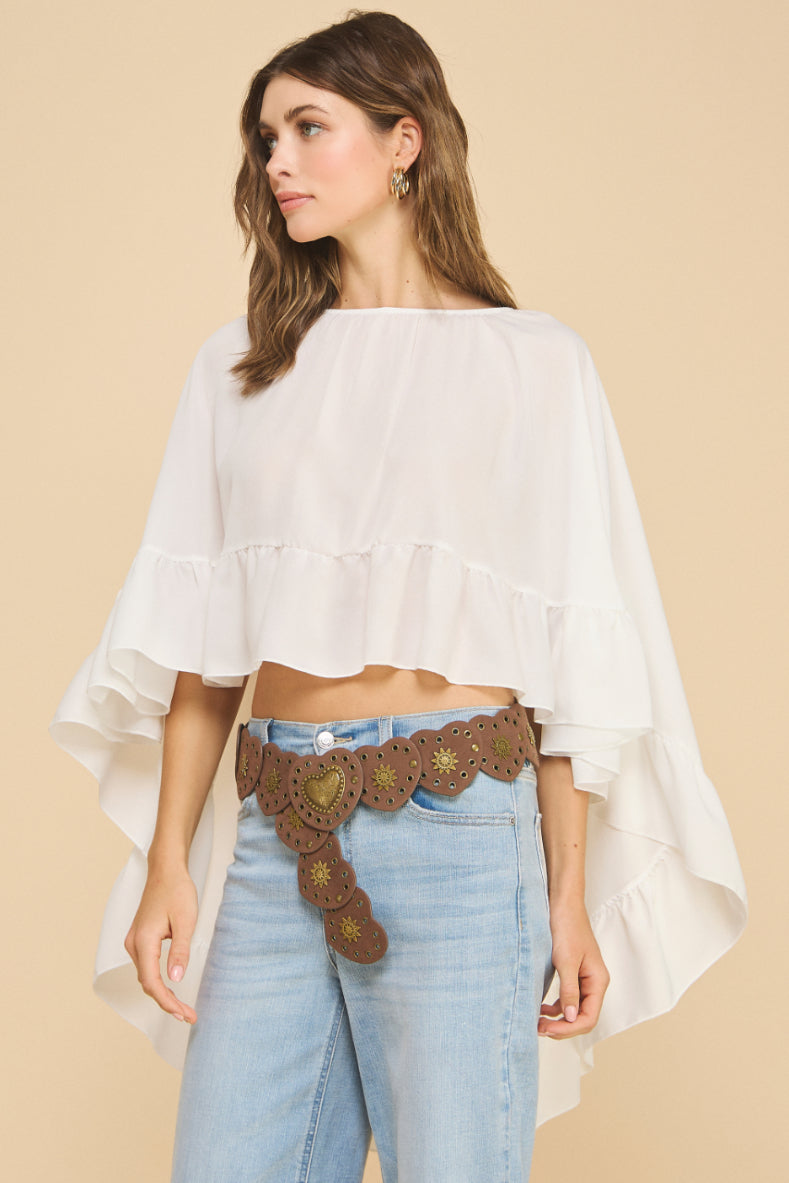 Ruffled Boho Top