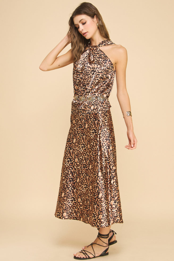 Sahar Crossover Halter Top