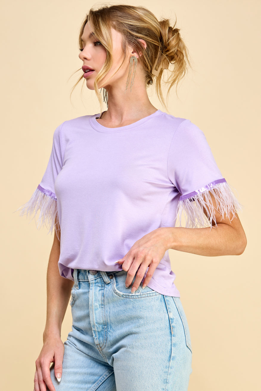Sunflower Basic t-shirt with Feathers