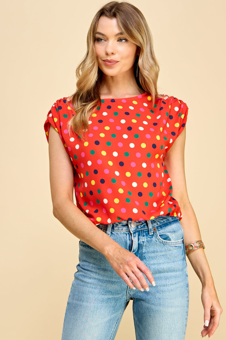 Eos Polkadot Blouse