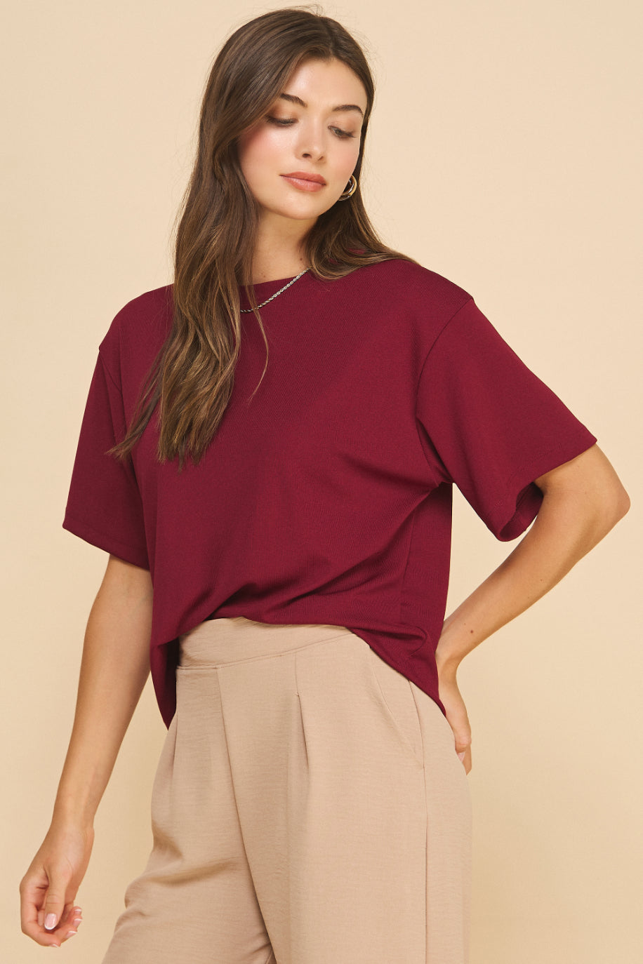 Boxy Rib T-shirt