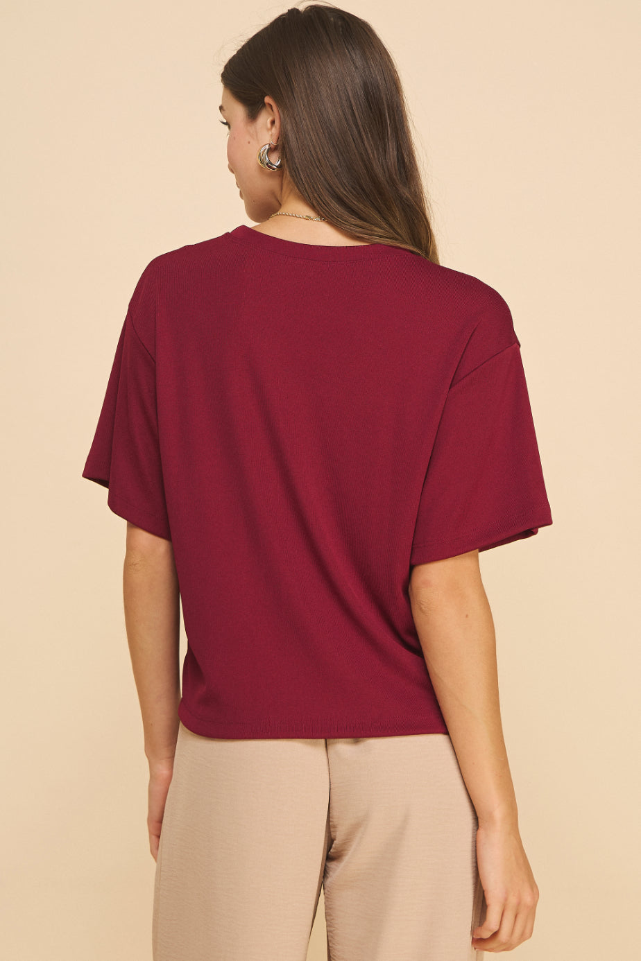 Boxy Rib T-shirt