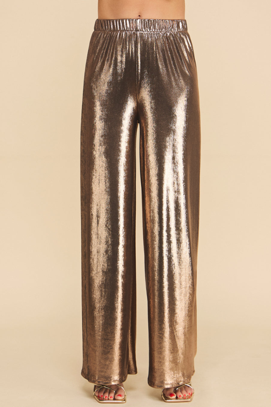Slinky Metallic Pants