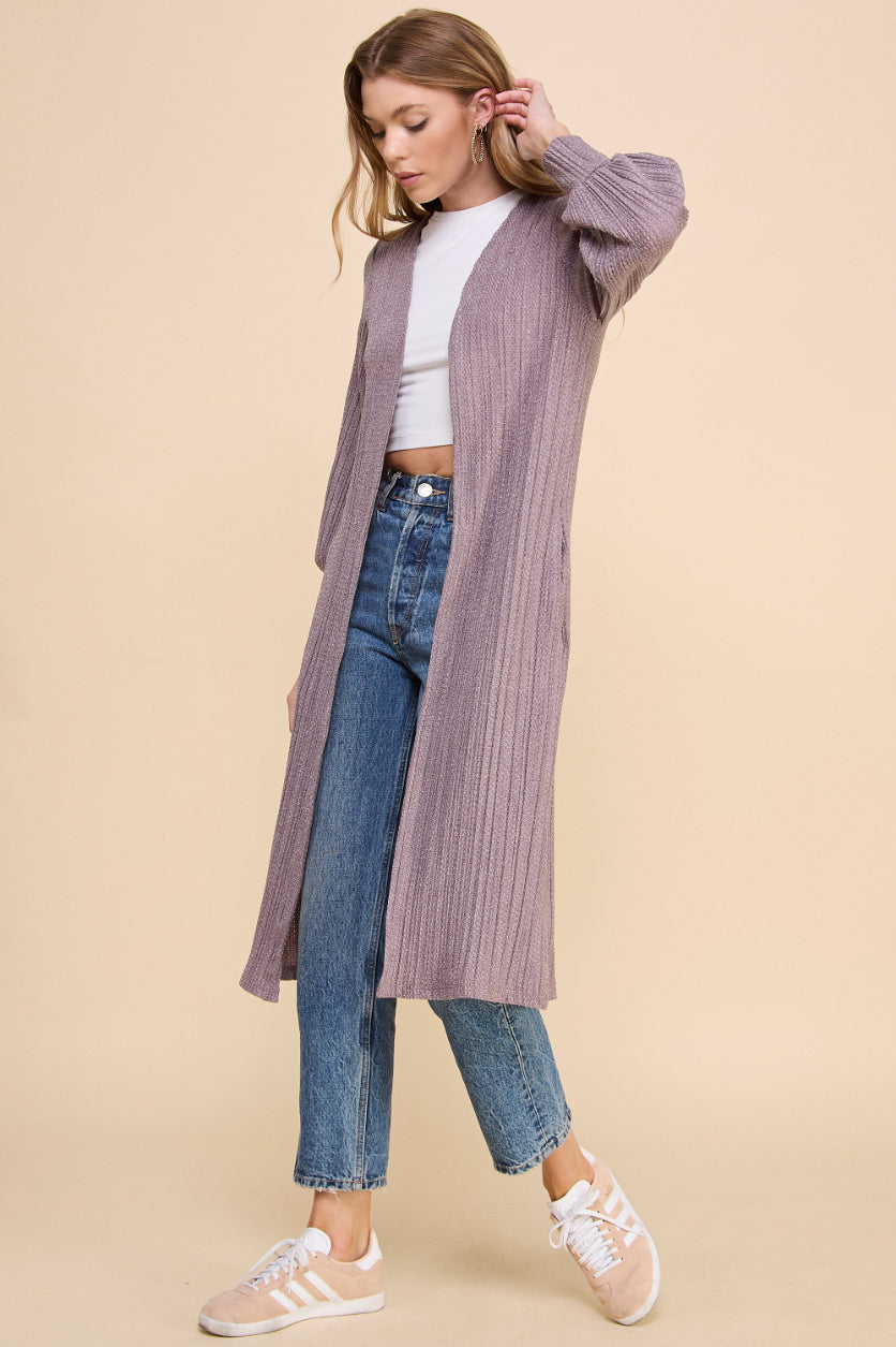 Macaron Pleated Cardigan