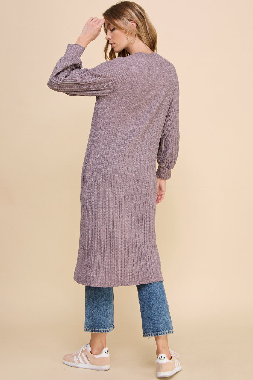 Macaron Pleated Cardigan