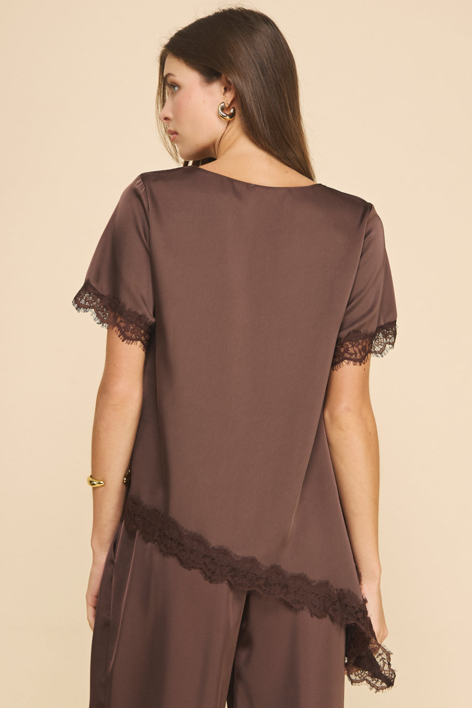 Lueur Satin Wide Leg Pants