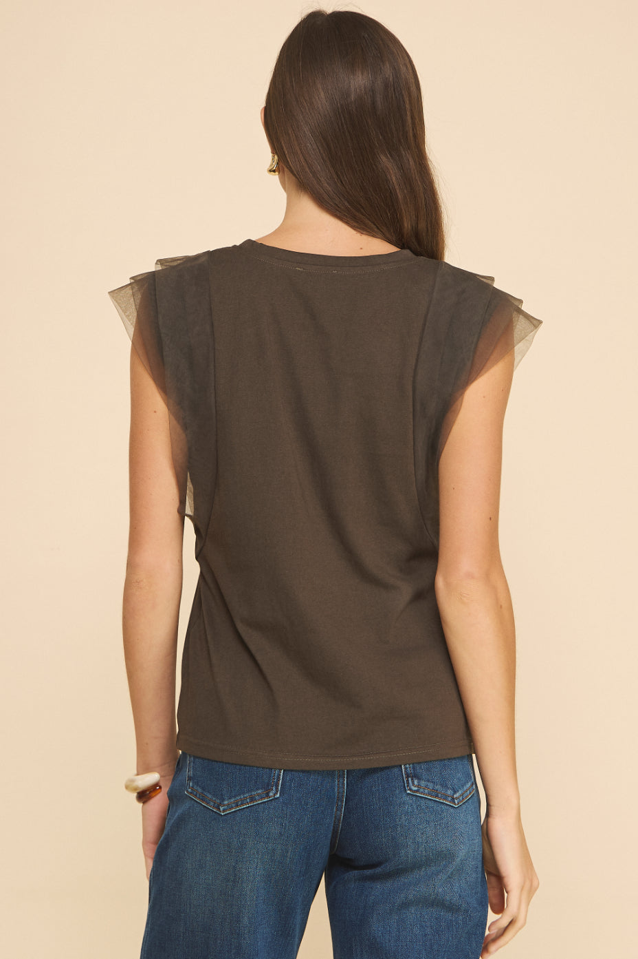 Halo Tulle Muscle Tee