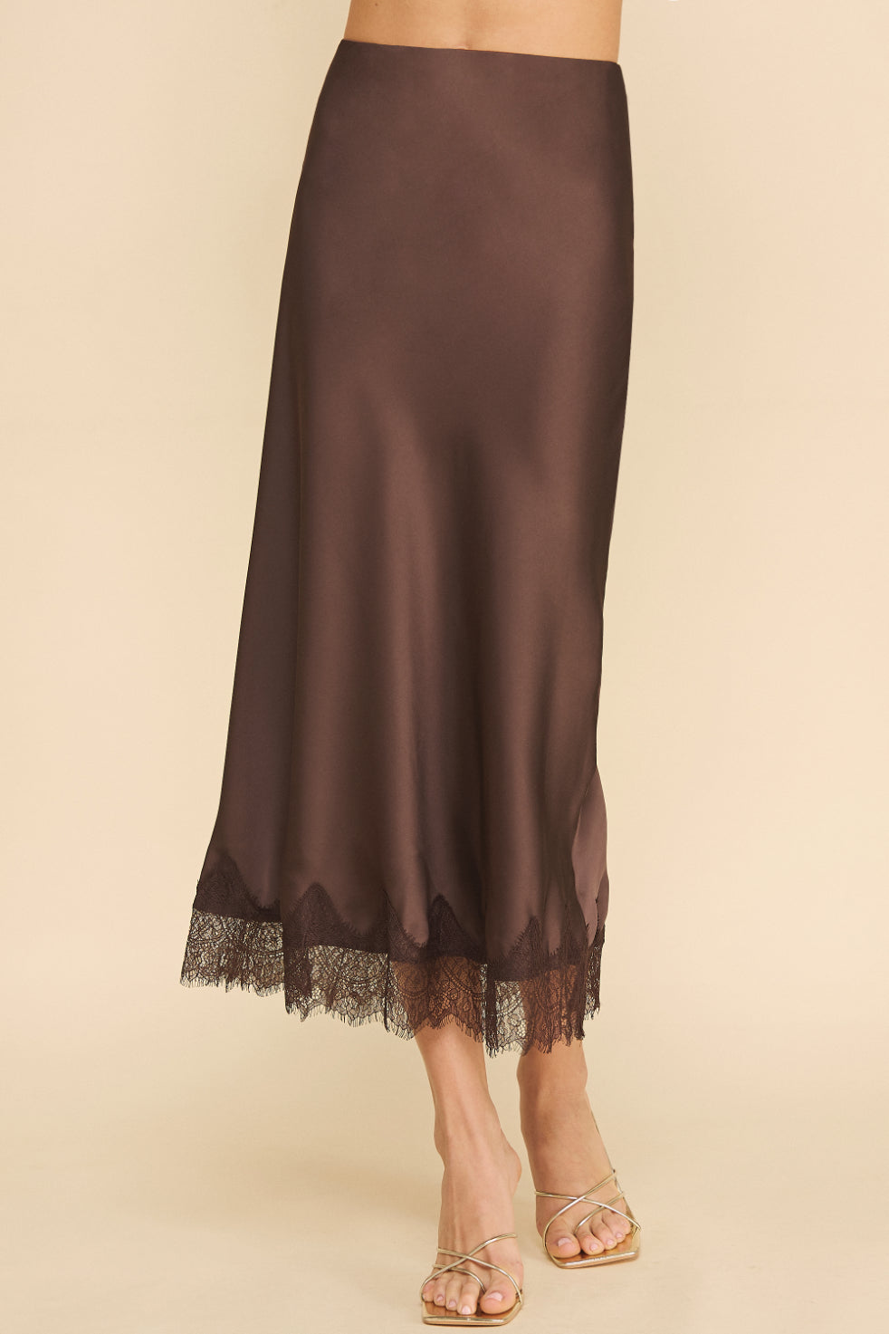 Muse Slip Skirt with Lace Detail