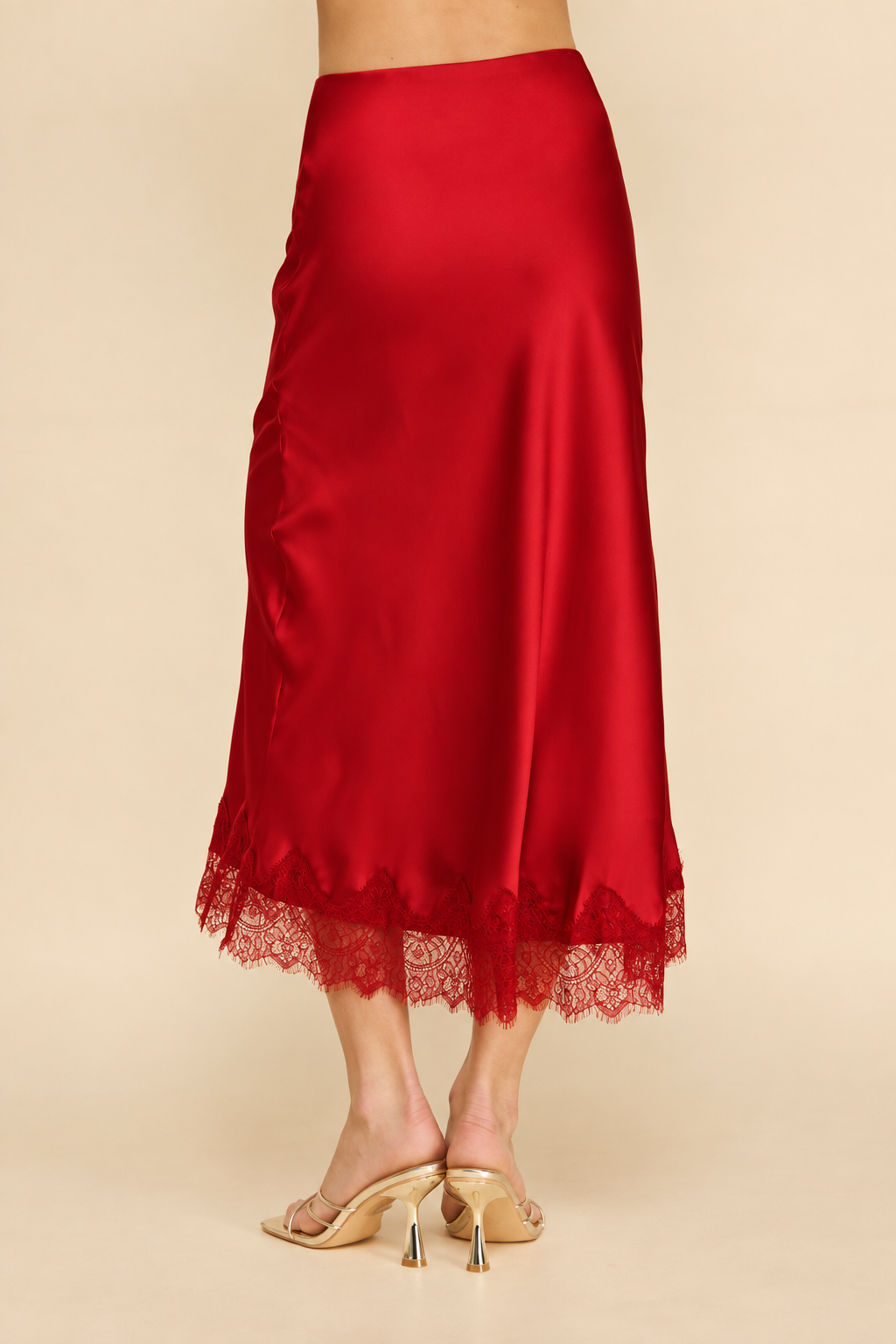 Muse Slip Skirt with Lace Detail