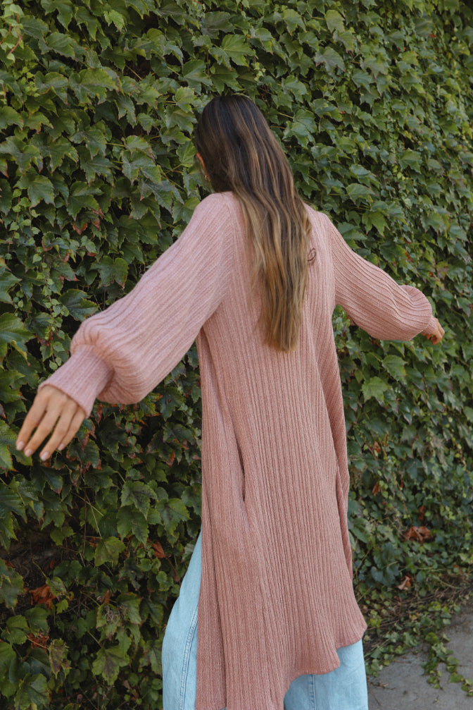 Macaron Pleated Cardigan