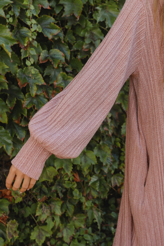 Macaron Pleated Cardigan