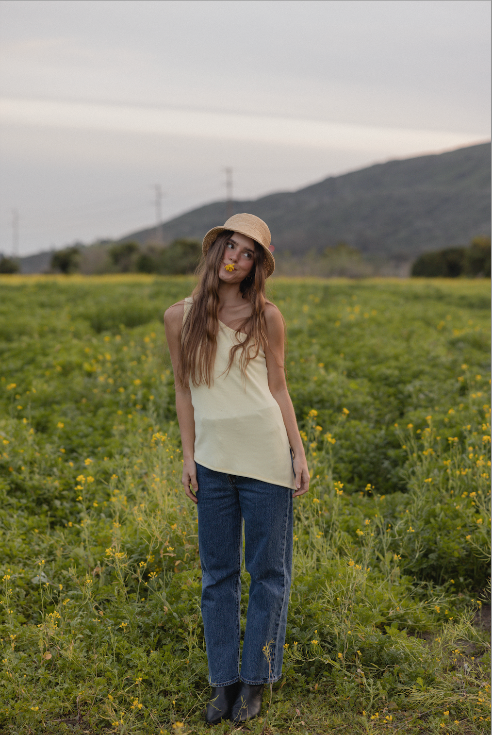 Rhode One Shoulder Rib Top