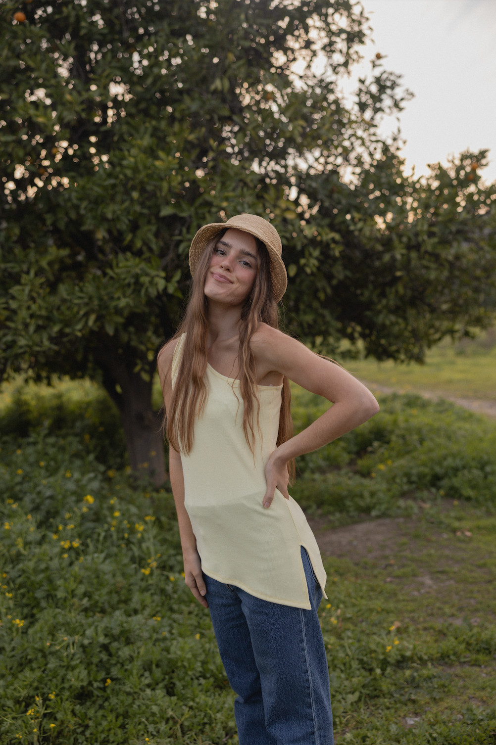 Rhode One Shoulder Rib Top