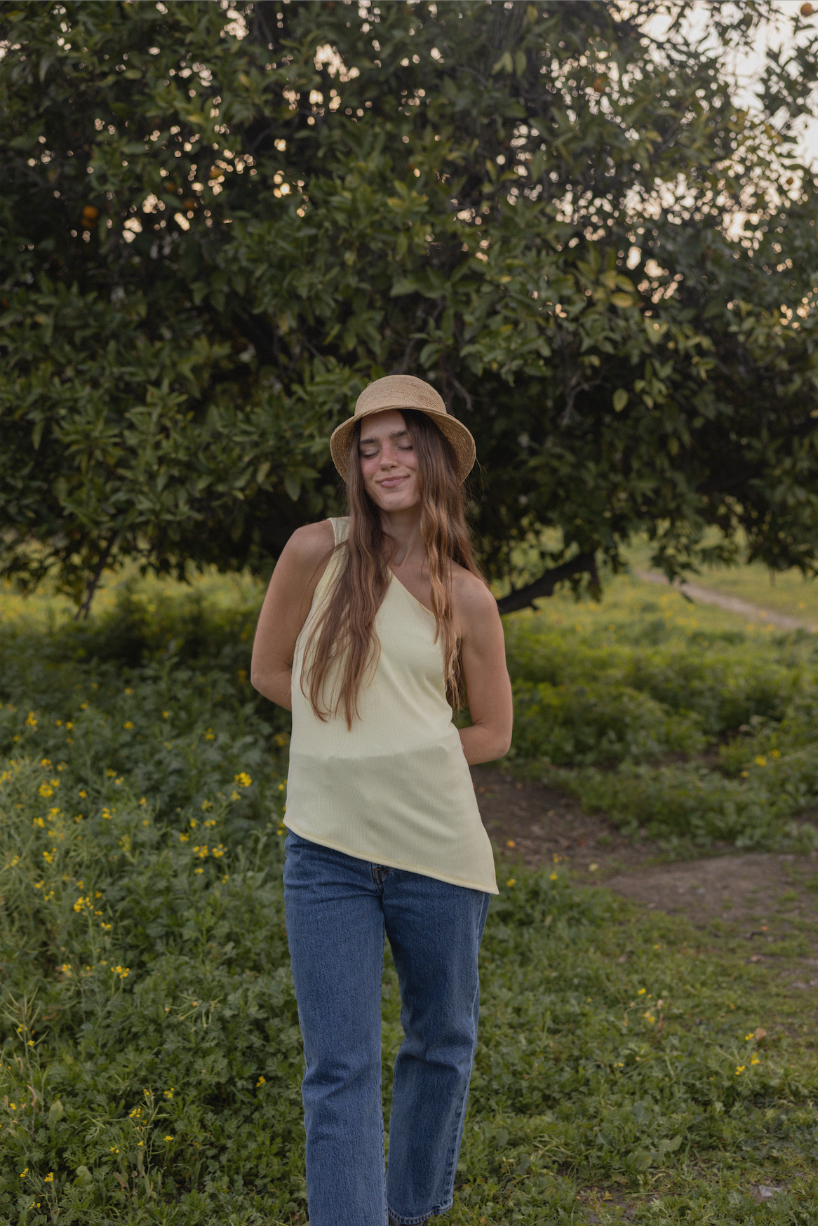 Rhode One Shoulder Rib Top