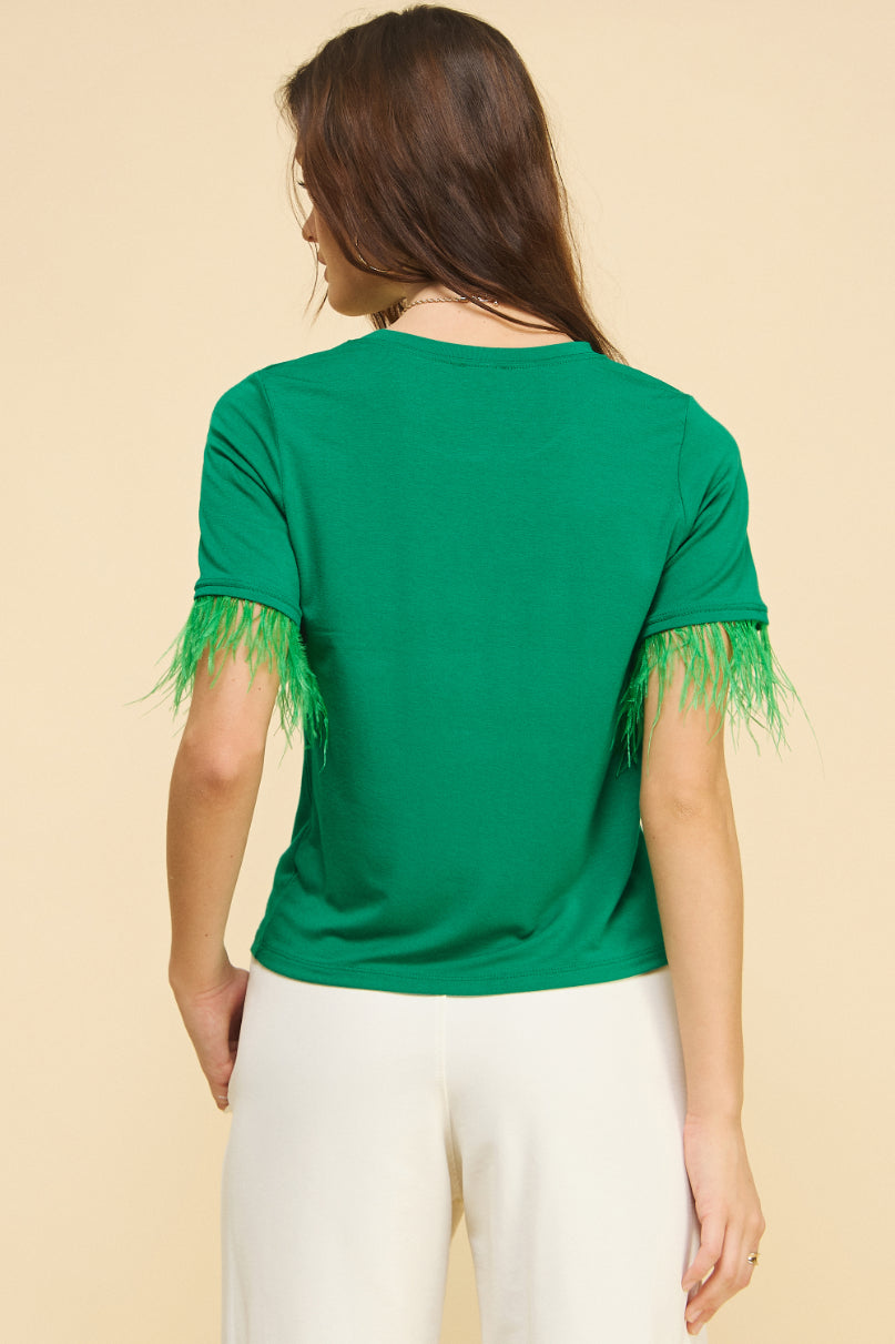 Sunflower Basic t-shirt with Feathers