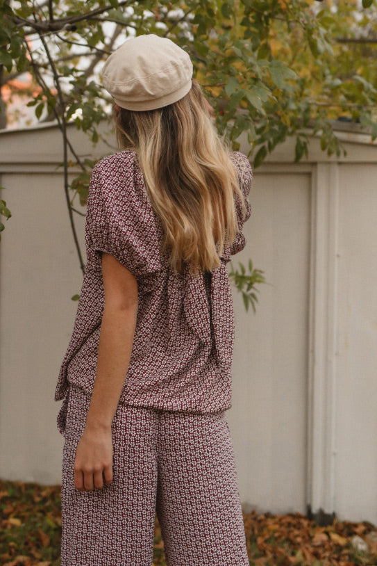 Vintage Flower Pajama Pants