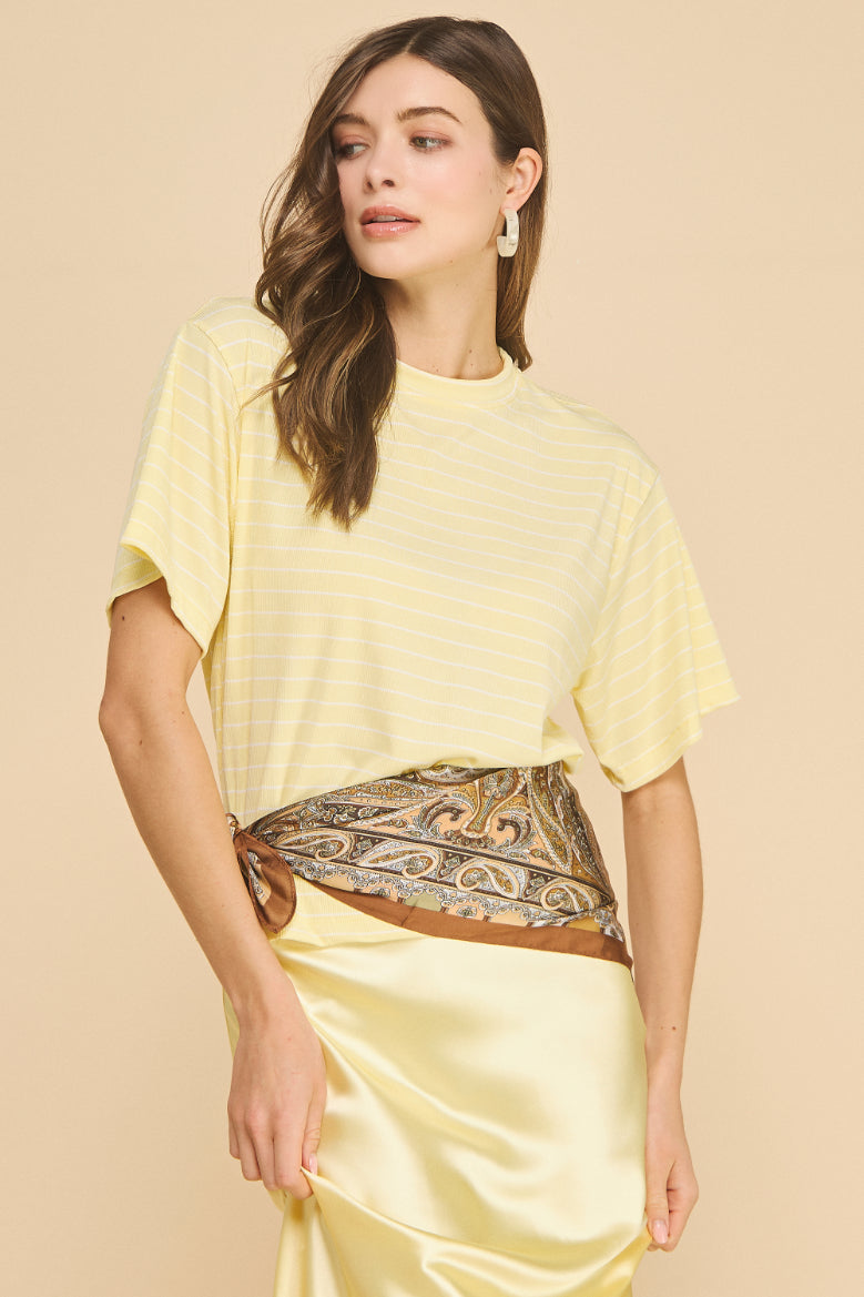 Infinity Oversized Striped Top