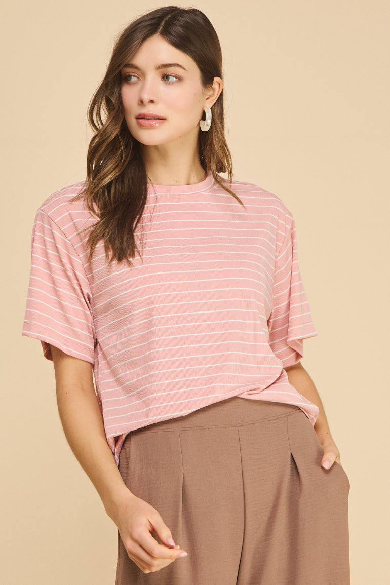 Infinity Oversized Striped Top