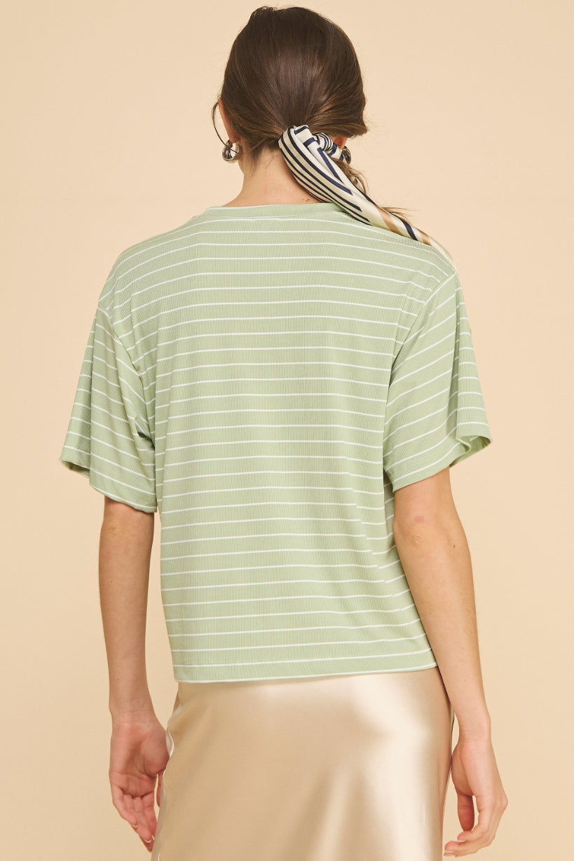 Infinity Oversized Striped Top