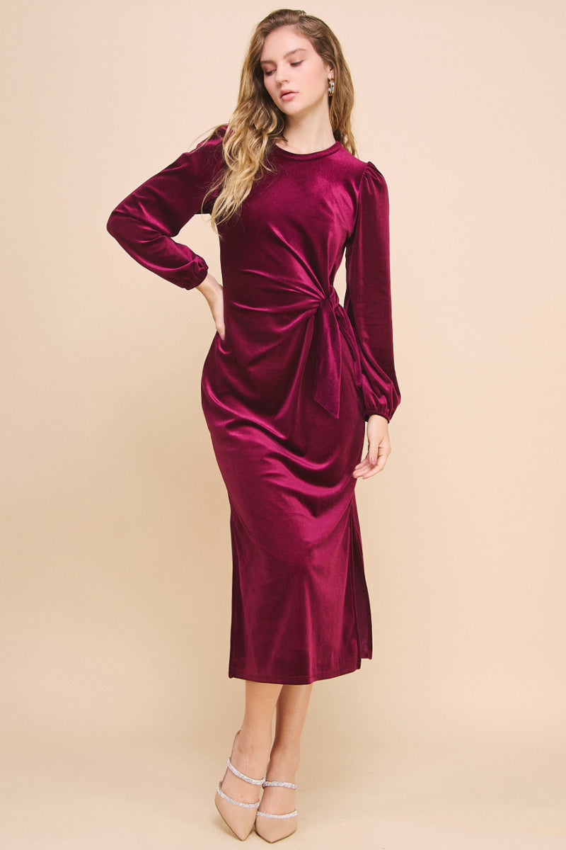 Velvet Knot Dress