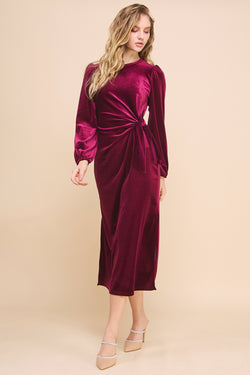 Velvet Knot Dress