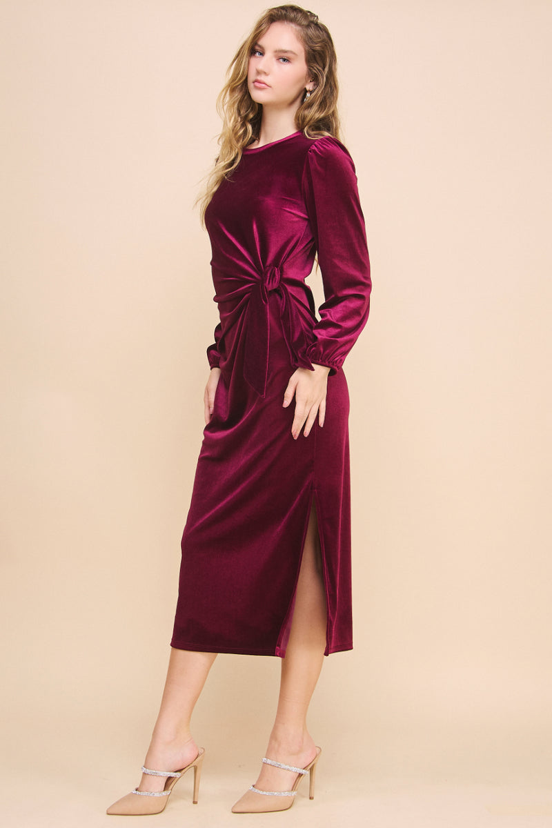 Velvet Knot Dress