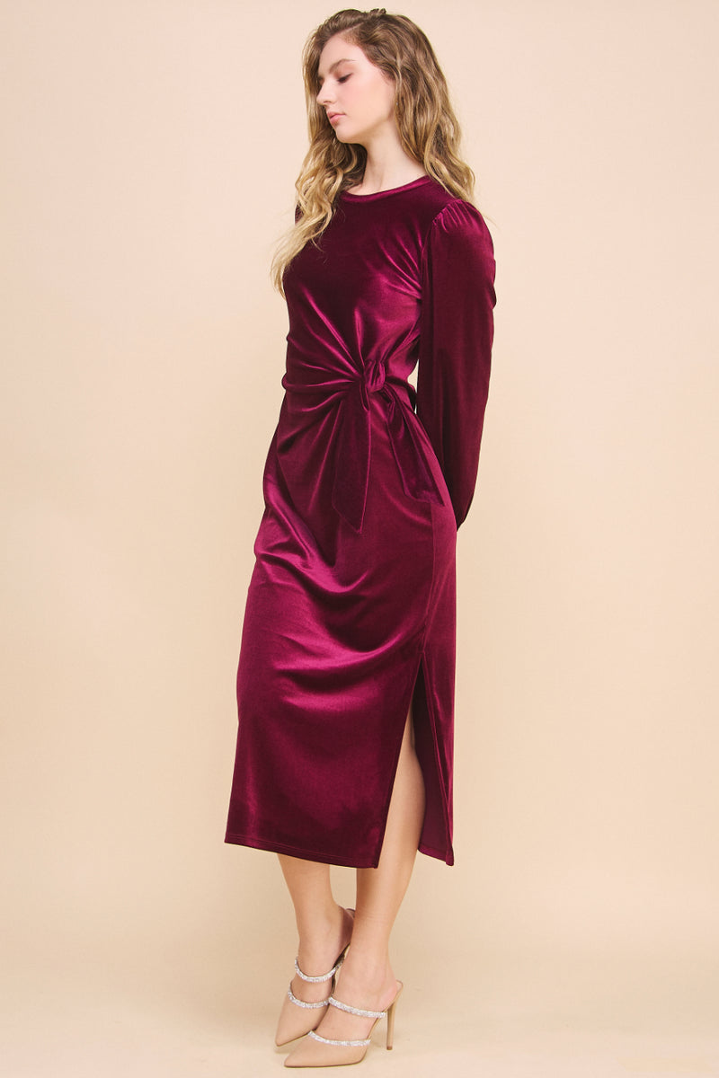 Velvet Knot Dress