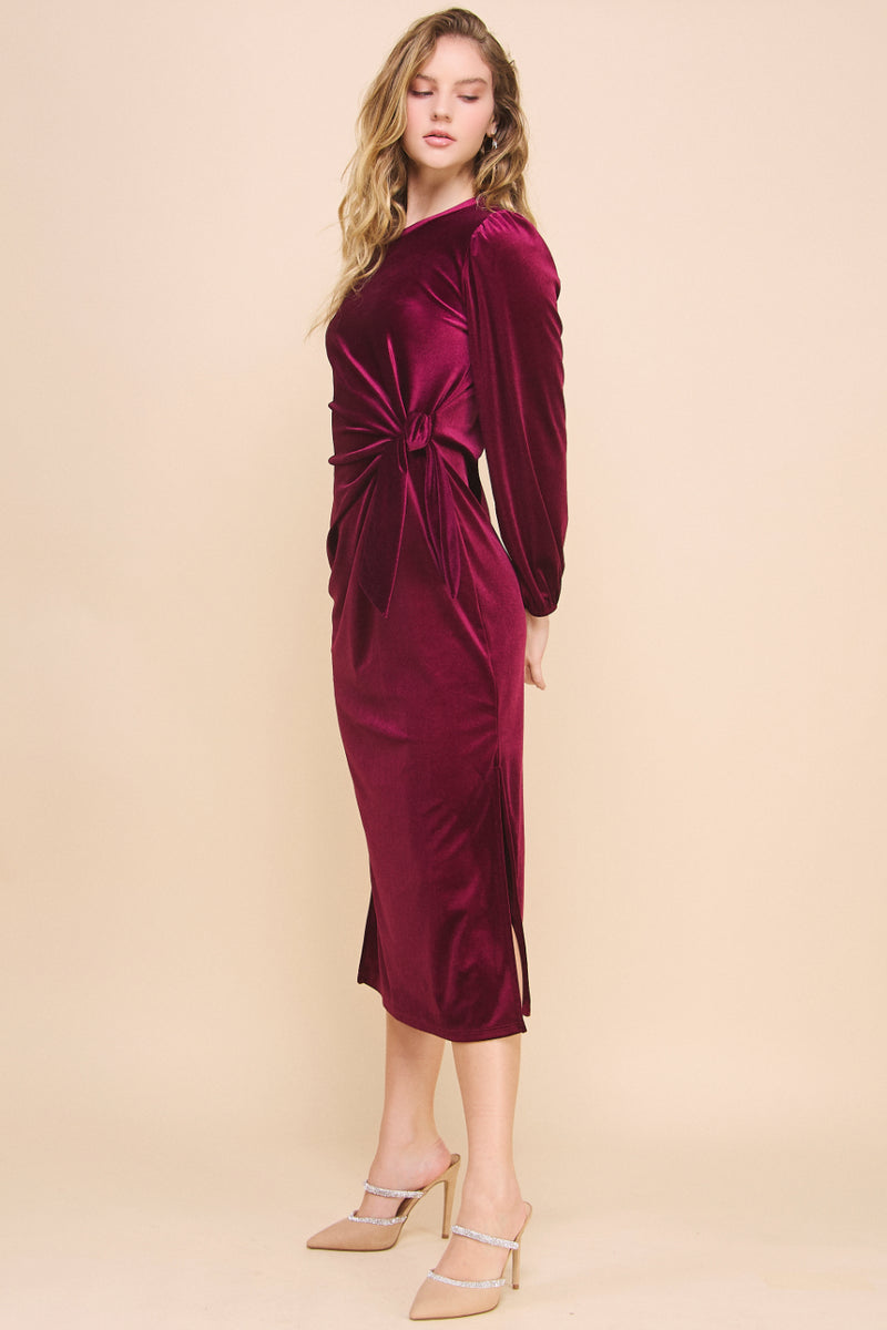 Velvet Knot Dress