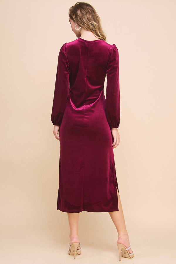 Velvet Knot Dress